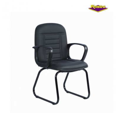 Piyestra Tia Visitor Chair Leatherette - Black